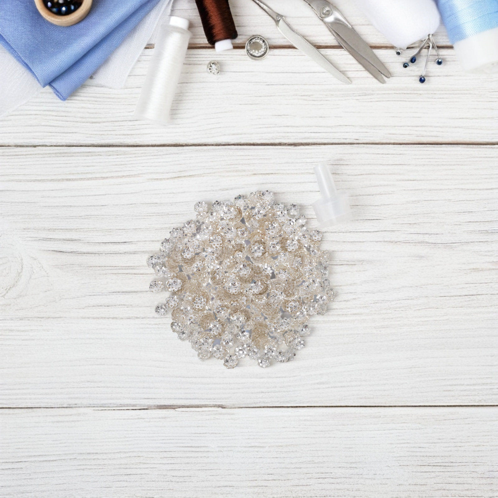 Flower Supply - 1000Pcs Iron Flower Bead Caps Jewelry
