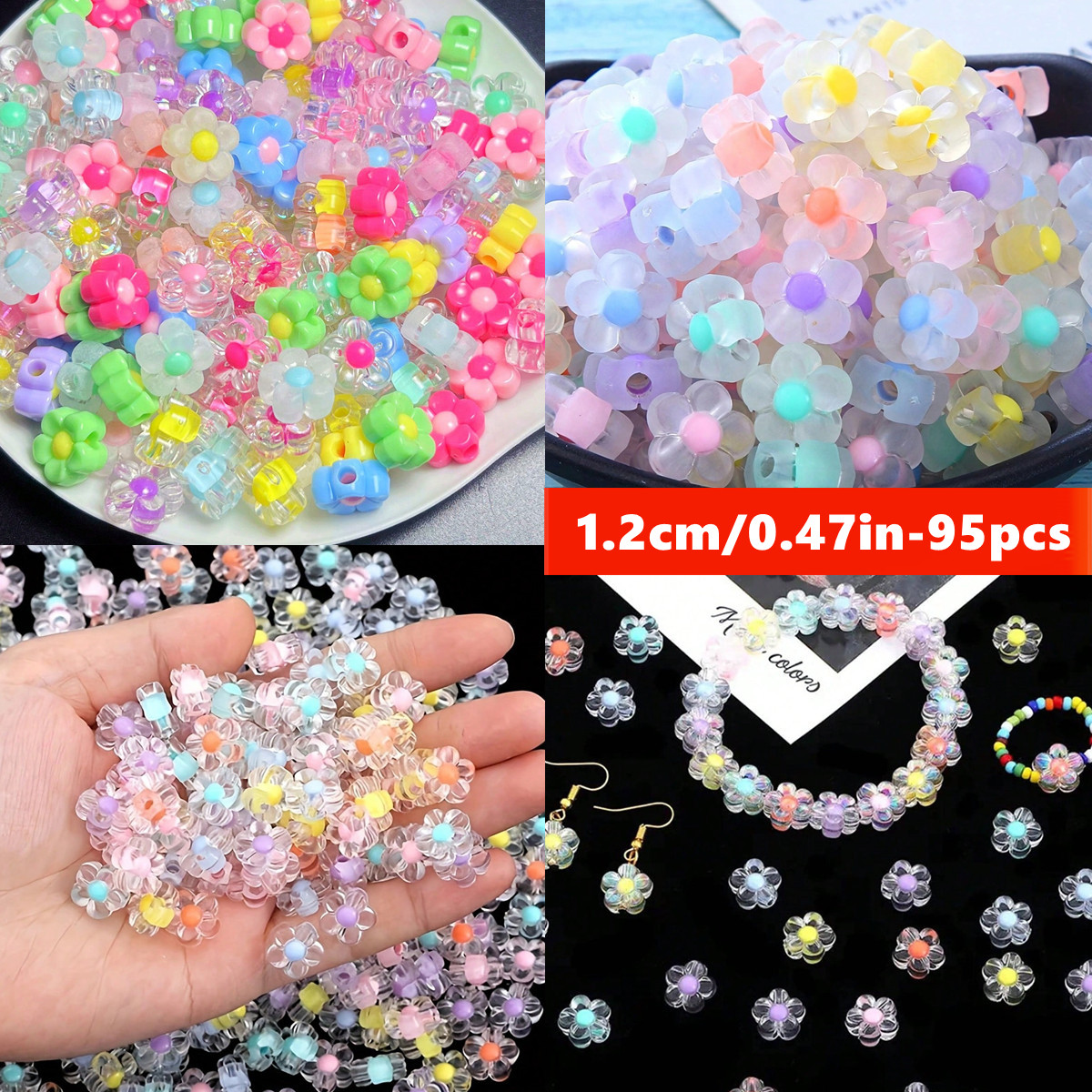 Flower Supply - 12mm 95pcs 5 colors Random color