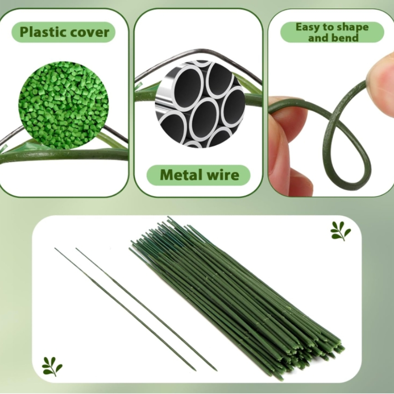 100 Pieces Floral Stem,Artific - Florist Wreath Supply 评论和价格