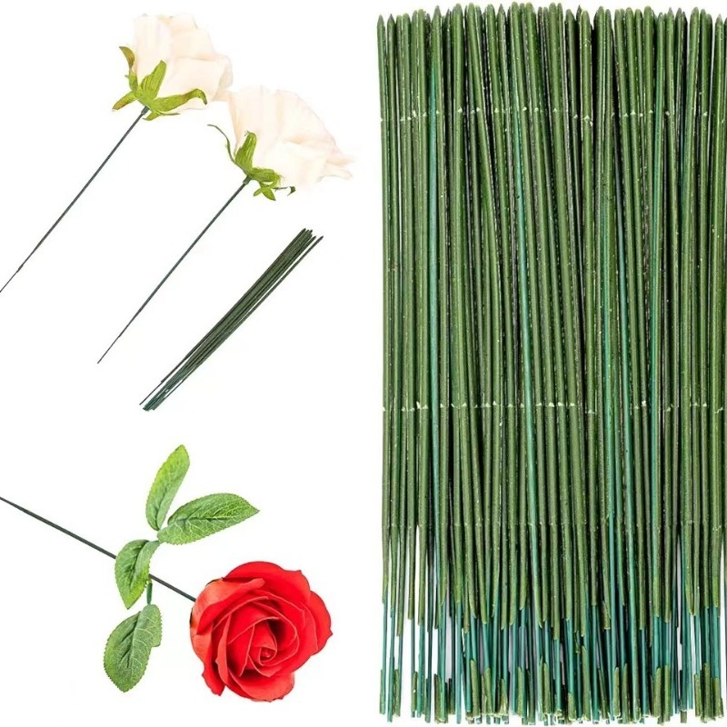 100 Pieces Floral Stem,Artific - Florist Wreath Supply 评论和价格