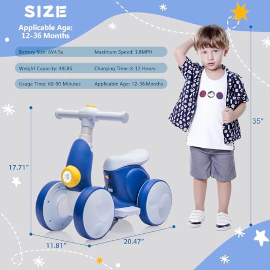 4-in-1 electric toddler balanc - B & J Florist Supply Linwood 评论和价格