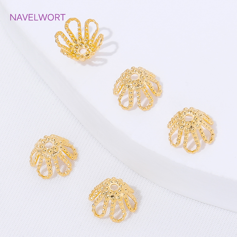 18K Gold Plated Spacer Beads C - Flower Supply 评论和价格