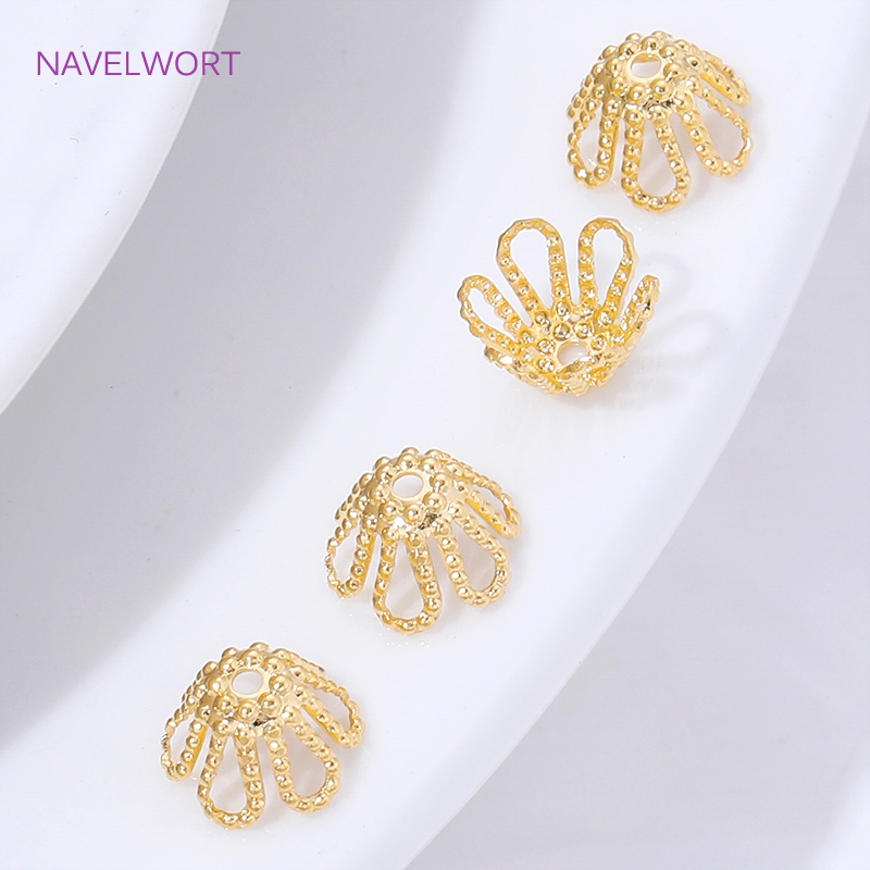 18K Gold Plated Spacer Beads C - Flower Supply 评论和价格