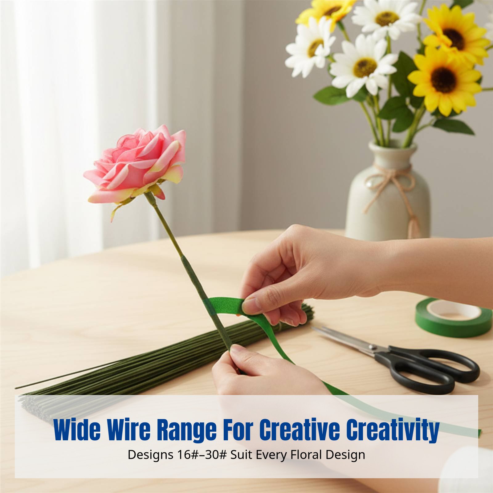 DIY Handcraft Floral Stem Wire - Flower Supply 评论和价格