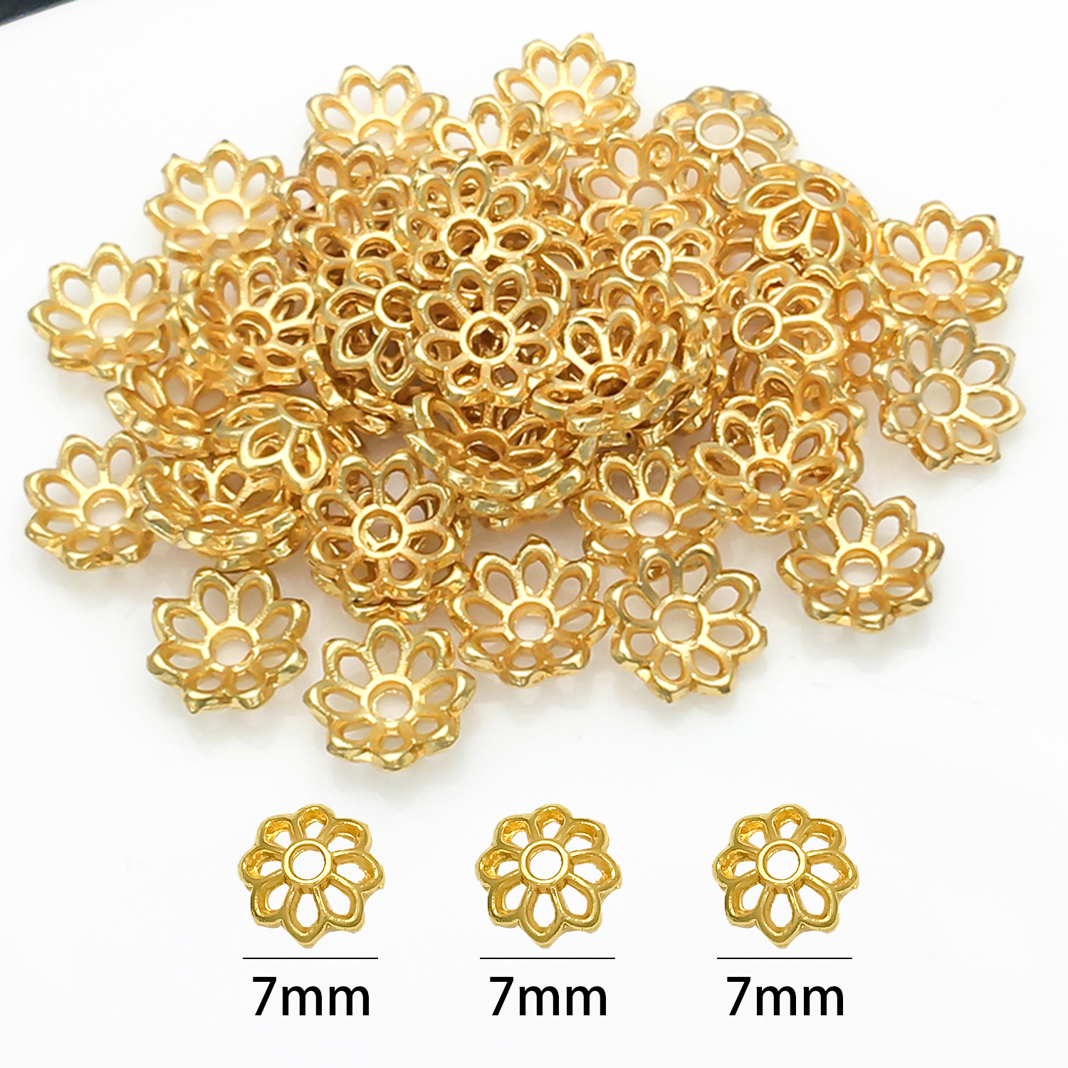 10pcs 7mm Hollow Flower Petal  - Flower Supply 评论和价格