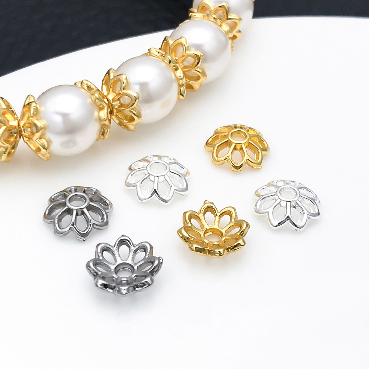 10pcs 7mm Hollow Flower Petal  - Flower Supply 评论和价格