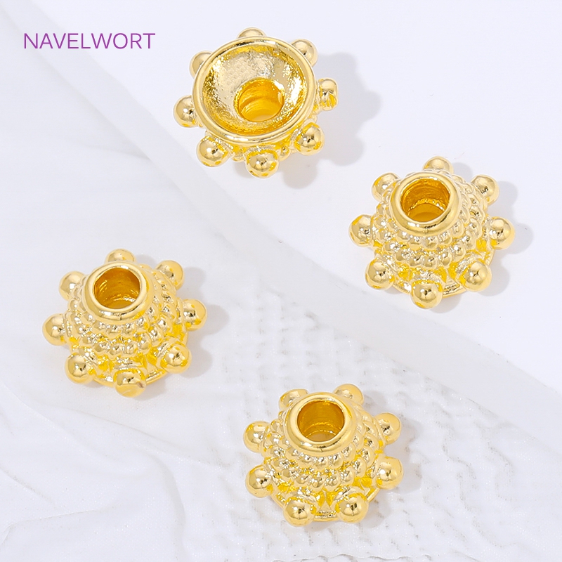 2/4/8pcs 18K Gold Plated Space - Flower Supply 评论和价格