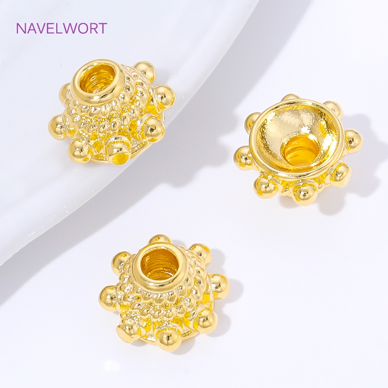 2/4/8pcs 18K Gold Plated Space - Flower Supply 评论和价格