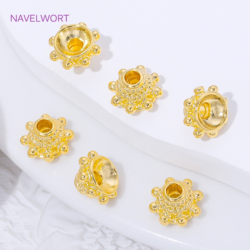 2/4/8pcs 18K Gold Plated Space - Flower Supply 评论和价格