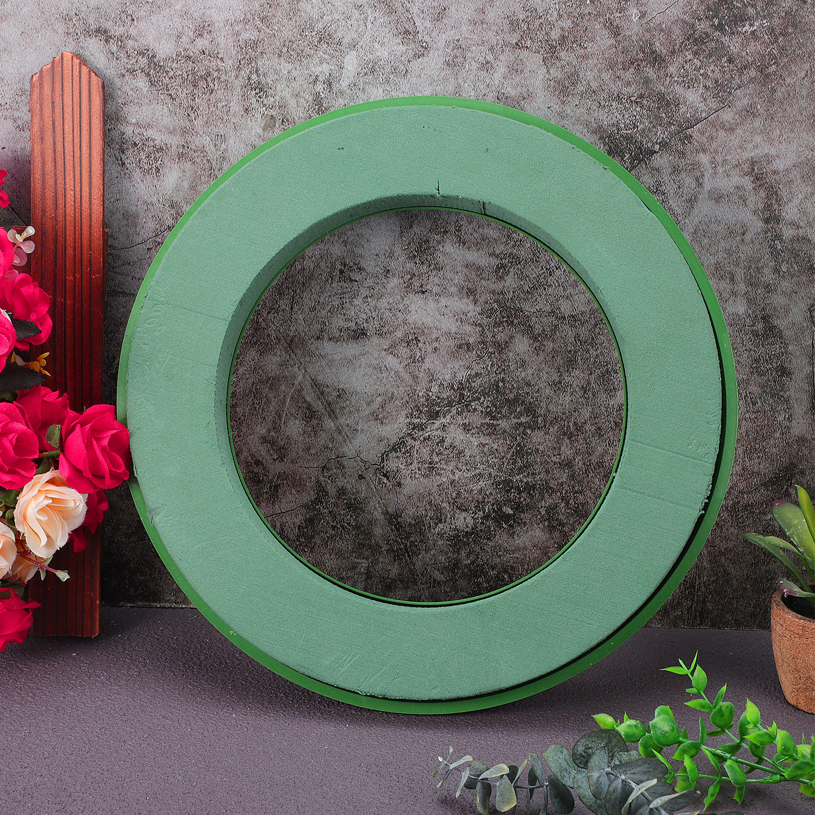 2Pcs Wet Floral Foam Wreath wi - Florist Wreath Supply 评论和价格
