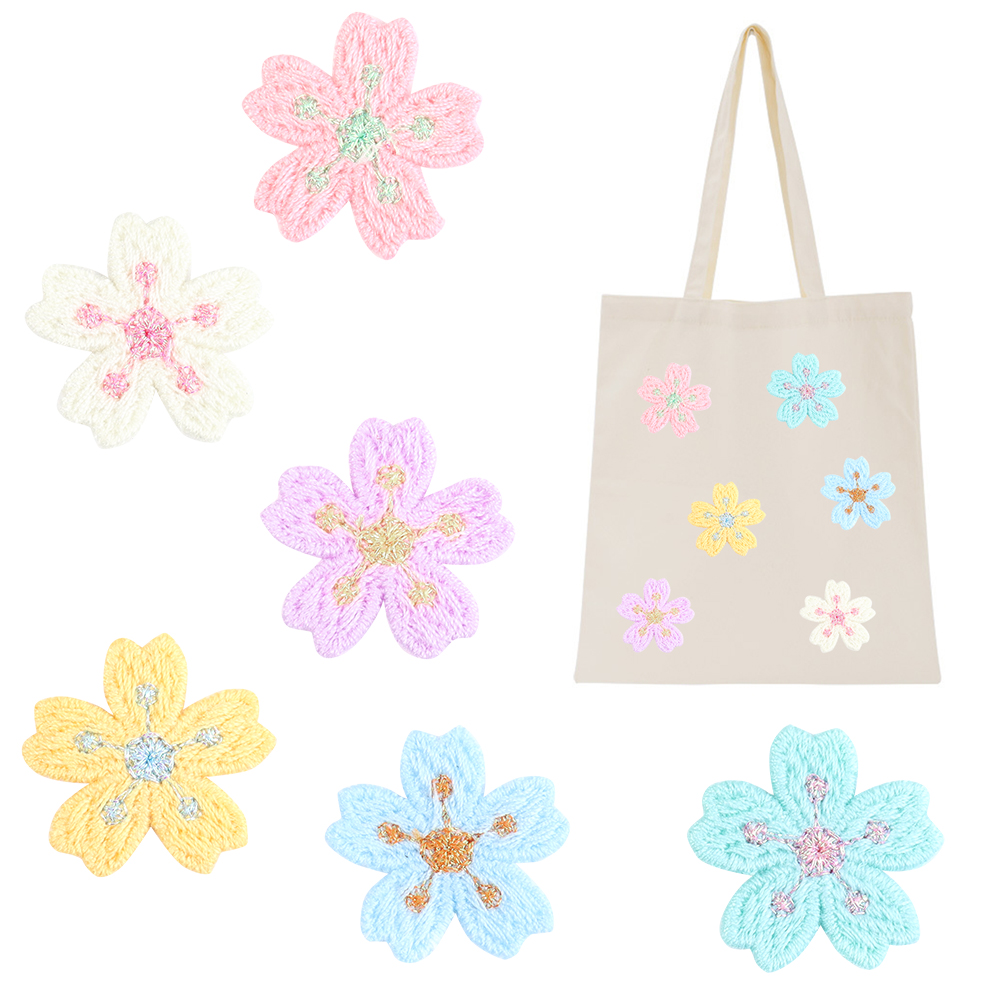 20pcs/lot Colorful 2.4cm Embro - Flower Supply 评论和价格