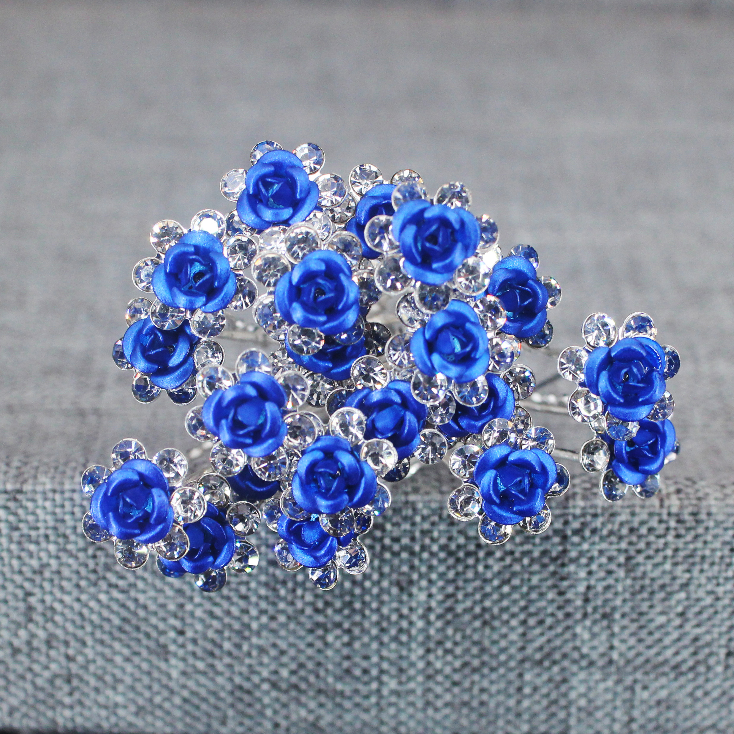 20PCS Rose Flower Rhinestone H - Flower Supply 评论和价格